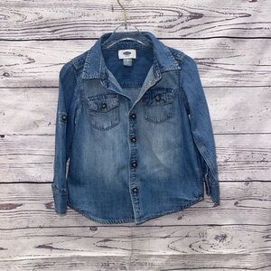 Denim Button-Up Shirt